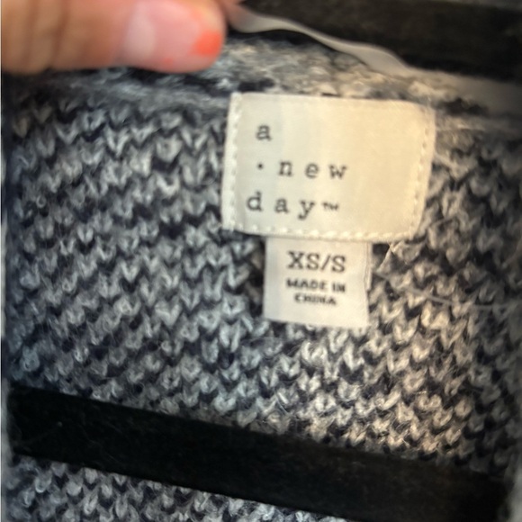 Women's Coatigan - A New Day Gray Plaid Size XS/S - Picture 4 of 6